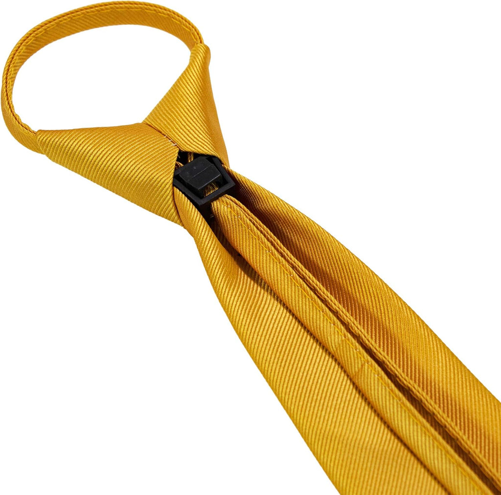 JEMYGINS 3.15“Solid Color Pre-tied Adjustable Necktie for Business and Wedding