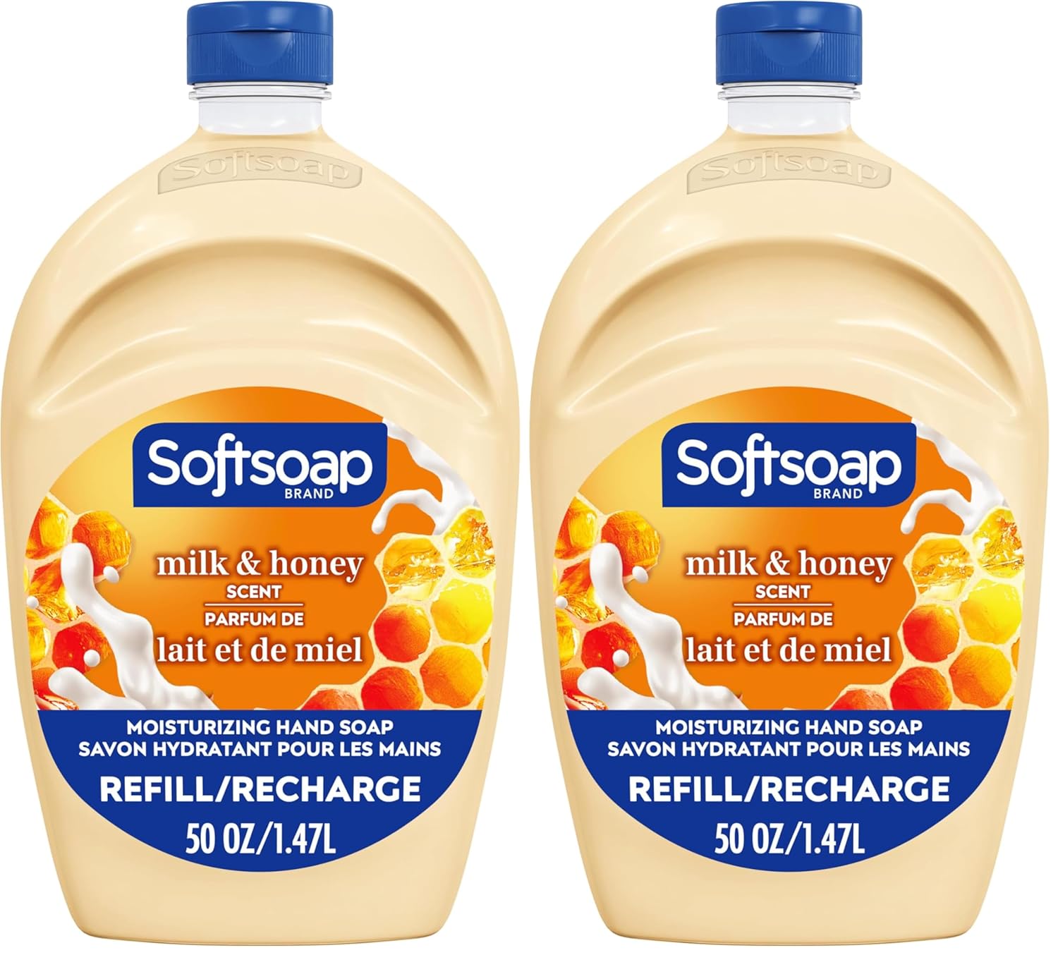 Softsoap Antibacterial Liquid Hand Soap Refill, White Tea & Berry Scented Hand Soap, 50 Ounce(Packaging May Vary)