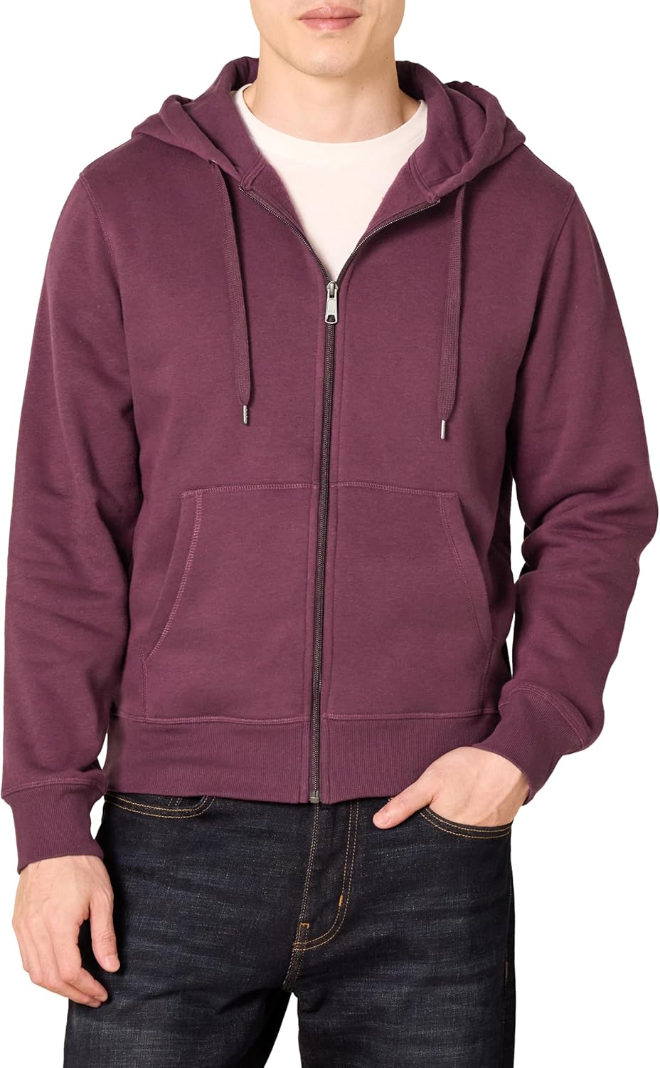 Essentials Men's Full-Zip Fleece Hoodie (Available in Big & Tall)