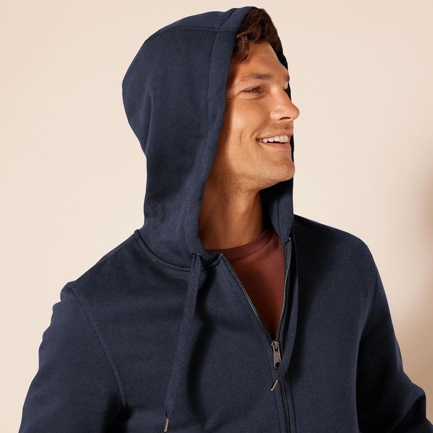 Essentials Men's Full-Zip Fleece Hoodie (Available in Big & Tall)