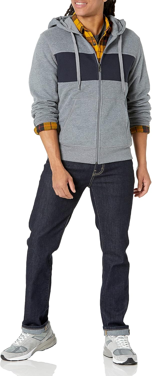 Essentials Men's Full-Zip Fleece Hoodie (Available in Big & Tall)