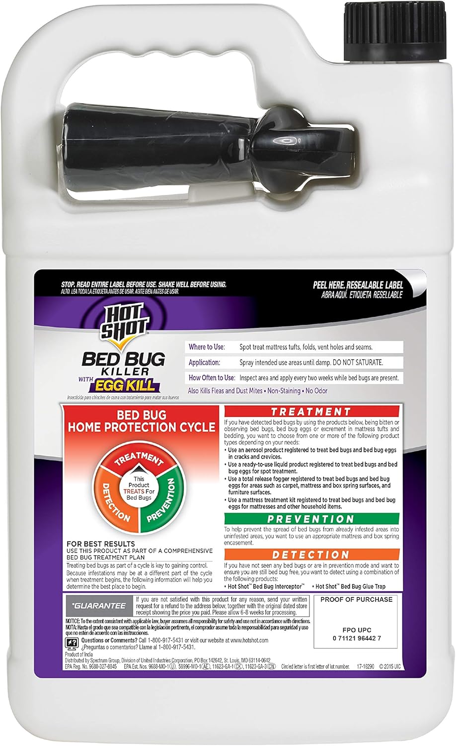 Hot Shot BedBug And Flea Fogger 3 Count-2 Ounce Cans, With Nylar, Inhibits Flea Reinfestation