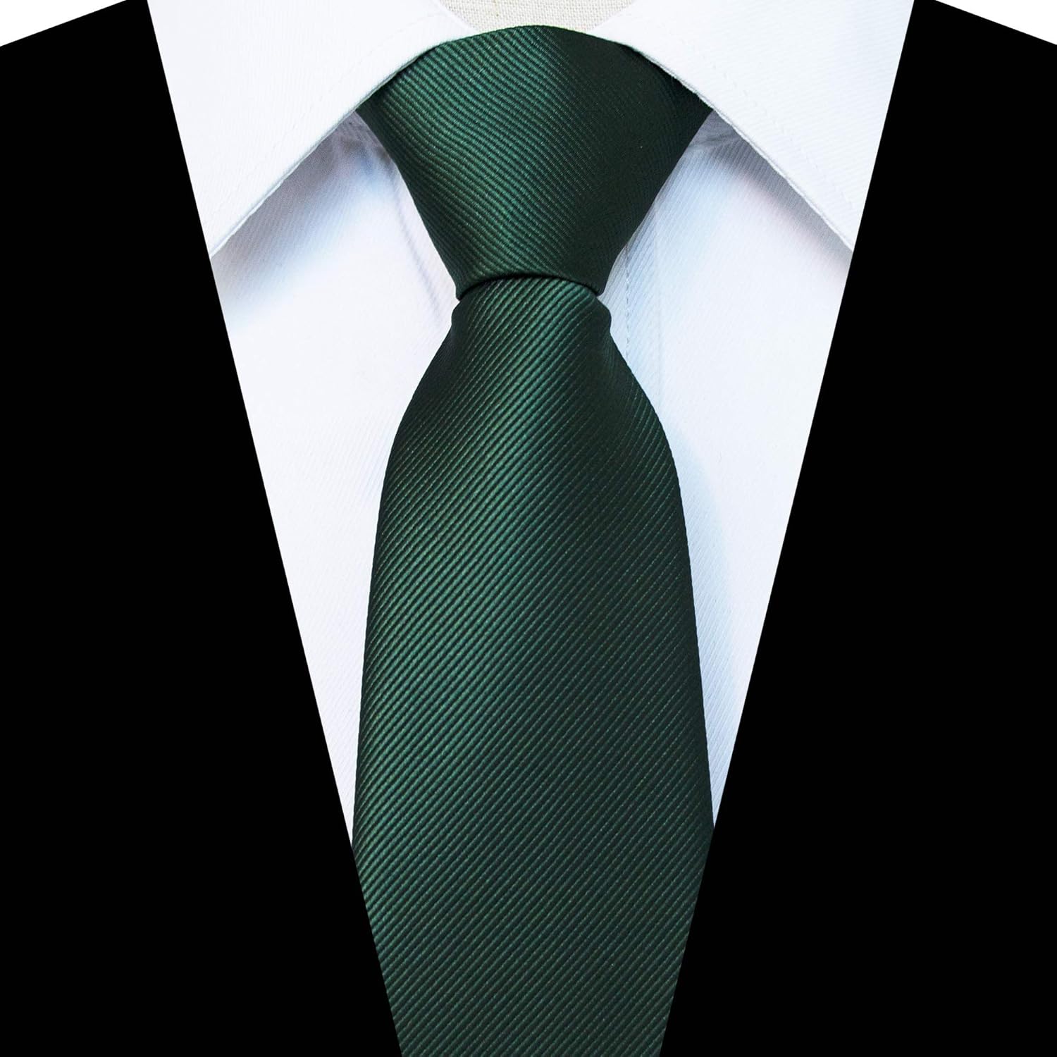 JEMYGINS 3.15“Solid Color Pre-tied Adjustable Necktie for Business and Wedding