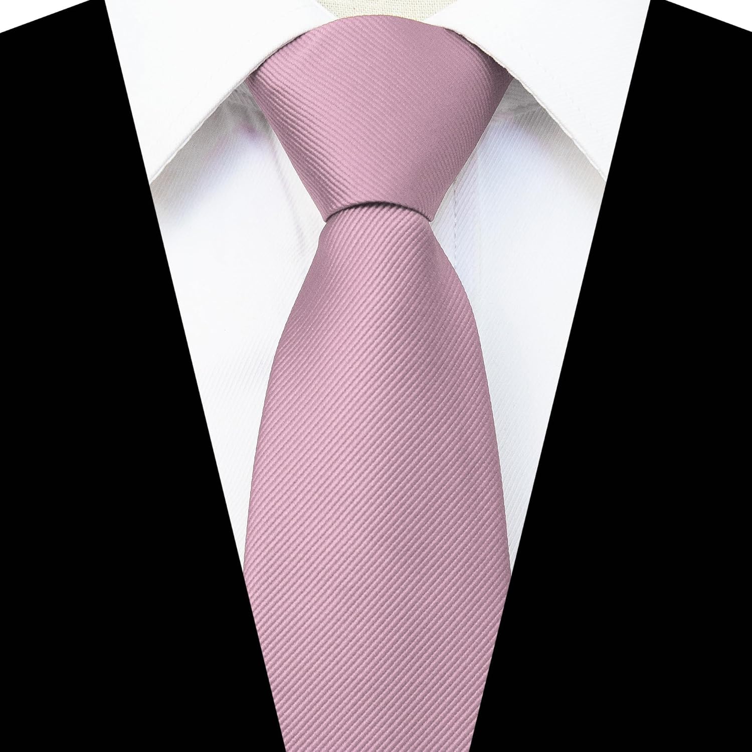 JEMYGINS 3.15“Solid Color Pre-tied Adjustable Necktie for Business and Wedding