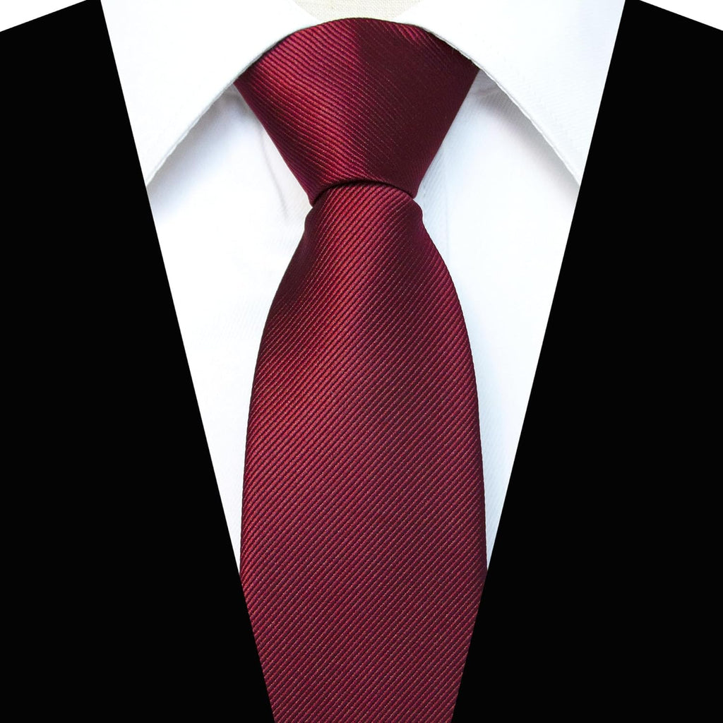 JEMYGINS 3.15“Solid Color Pre-tied Adjustable Necktie for Business and Wedding