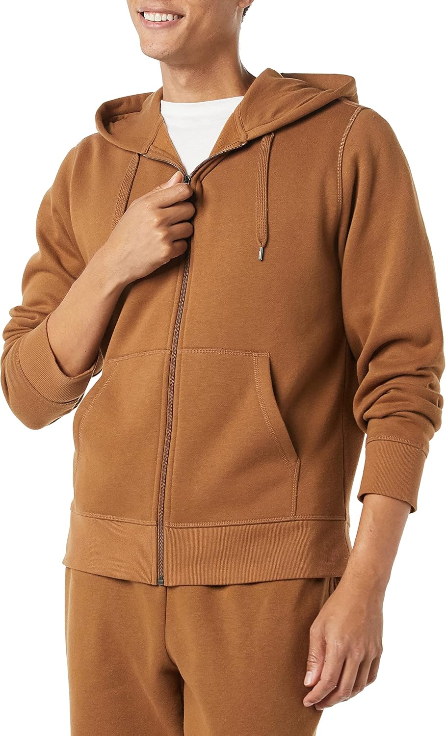 Essentials Men's Full-Zip Fleece Hoodie (Available in Big & Tall)