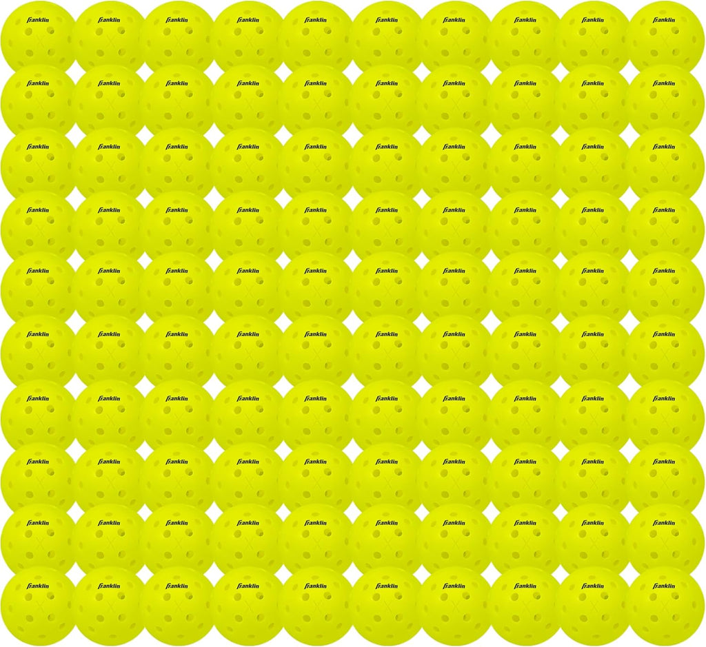 Franklin Sports X-40 Outdoor Pickleballs - Official Ball of USA Pickleball, APP Tour + US Open - Regulation Size