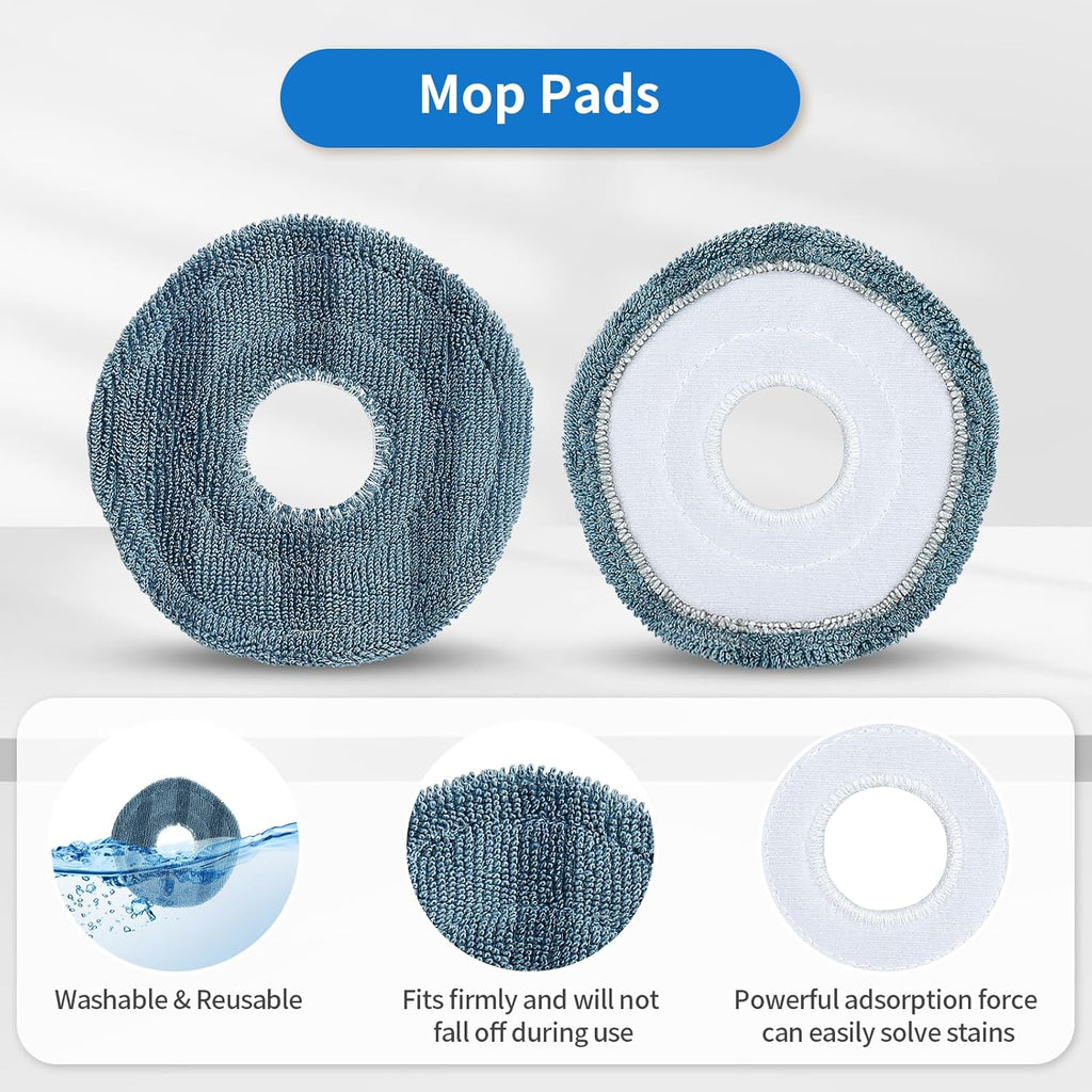 23 Pack C20 Omni Replacement Parts Accessories for Eufy C20 Omni Robot Vacuums kit, 1 Roller Brush, 4 HEPA Filters, 4 Mop Pads, 6 Side Brushes, 6 Dust Bags, 1 Clean Tool, 1 Screwdriver