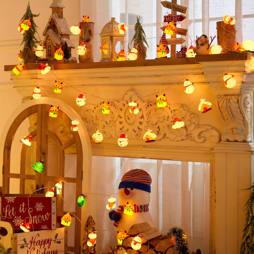 LOLStar Halloween String Lights Decorations, 9.8FT 20 LED Halloween Fairy Lights, Battery Operated (Not Included) with Timer Function and 8 Flashing Modes, Cute Booday Lights 2025 Home Indoor Decor