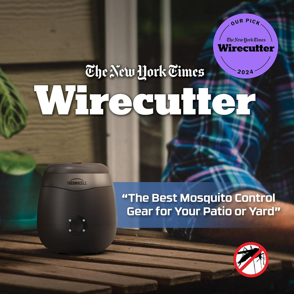 Thermacell E-Series Rechargeable Mosquito Repeller with 20’ Mosquito Protection Zone; Bug Spray Alternative; Scent Free