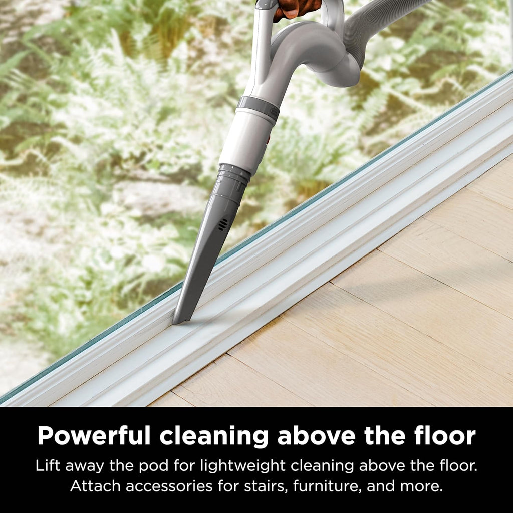 Shark NV352 Navigator Lift Away Upright Vacuum, Hepa Filter, Anti-Allergen Technology, Swivel Steering, Ideal for Carpet, Stairs, & Bare Floors, with Wide Upholstery & Crevice Tools, Lavender