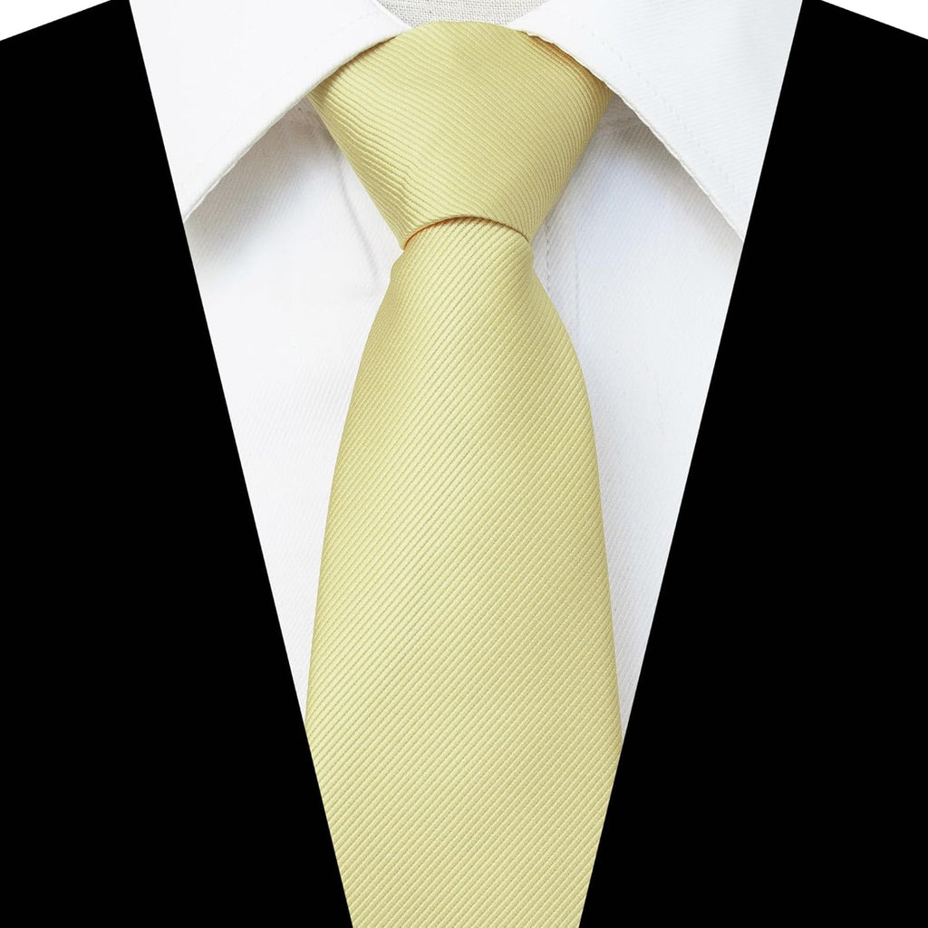 JEMYGINS 3.15“Solid Color Pre-tied Adjustable Necktie for Business and Wedding