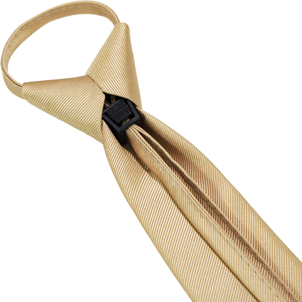 JEMYGINS 3.15“Solid Color Pre-tied Adjustable Necktie for Business and Wedding
