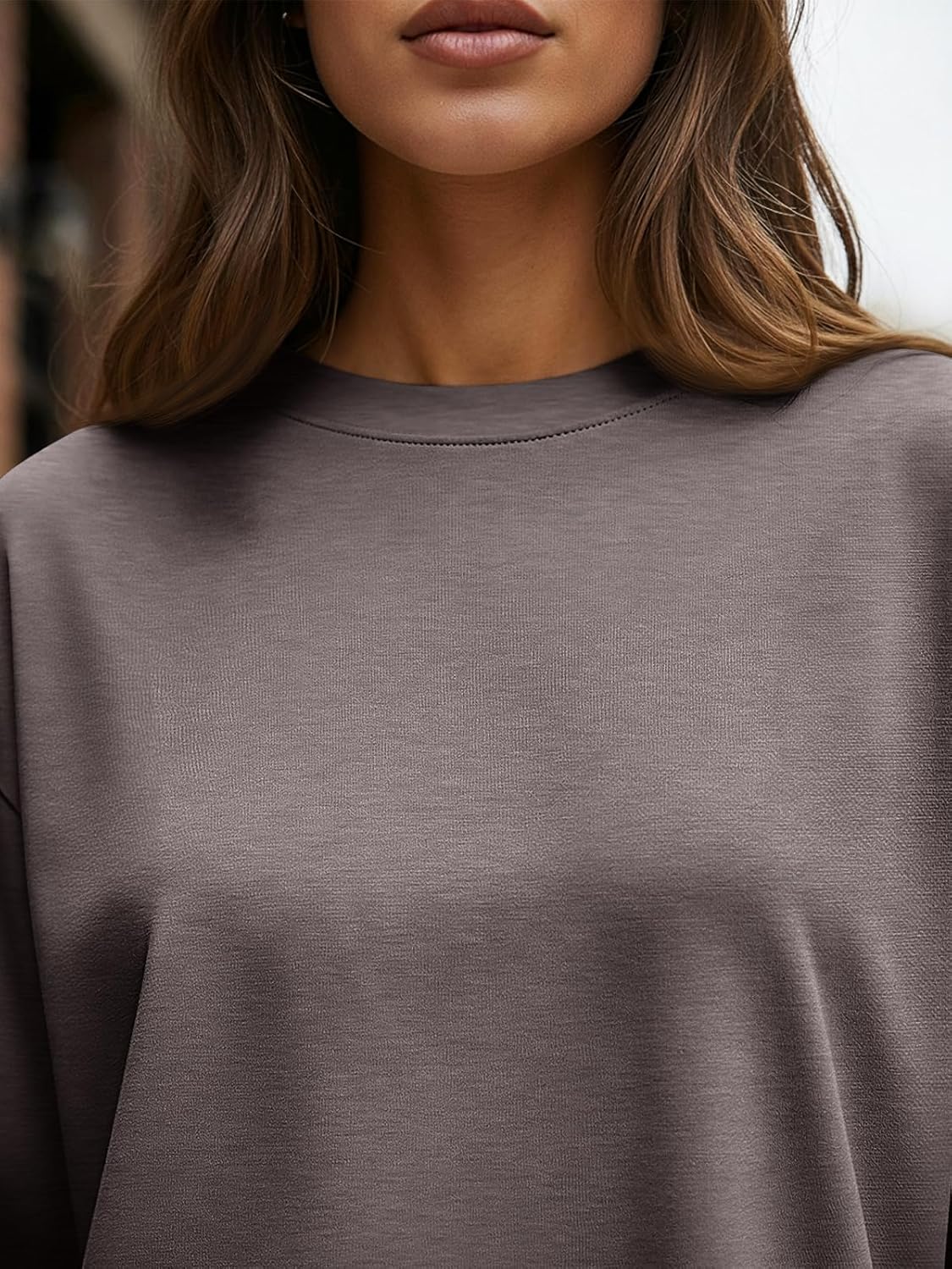 Trendy Queen Womens Oversized Long Sleeve T Shirts 2025 Basic Crewneck Tee Fall Tops Casual Workout Y2K Clothes