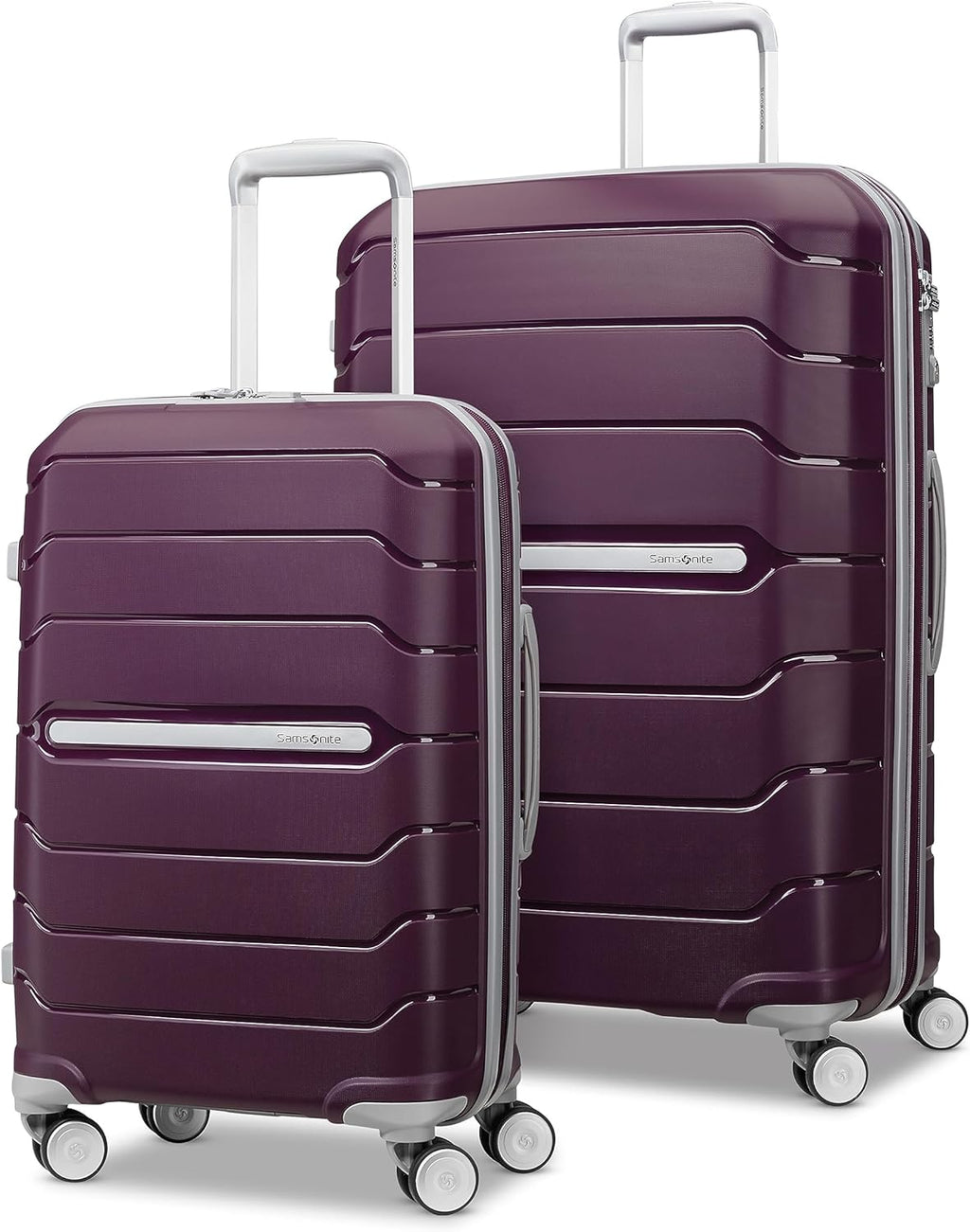 Samsonite Freeform Hardside Carry-On Luggage with Spinner Wheels - Hardshell Suitcase - TSA, Airline-Approved - Expandable Hard Shell, Smooth Rolling Wheels for Lightweight Travel - Navy