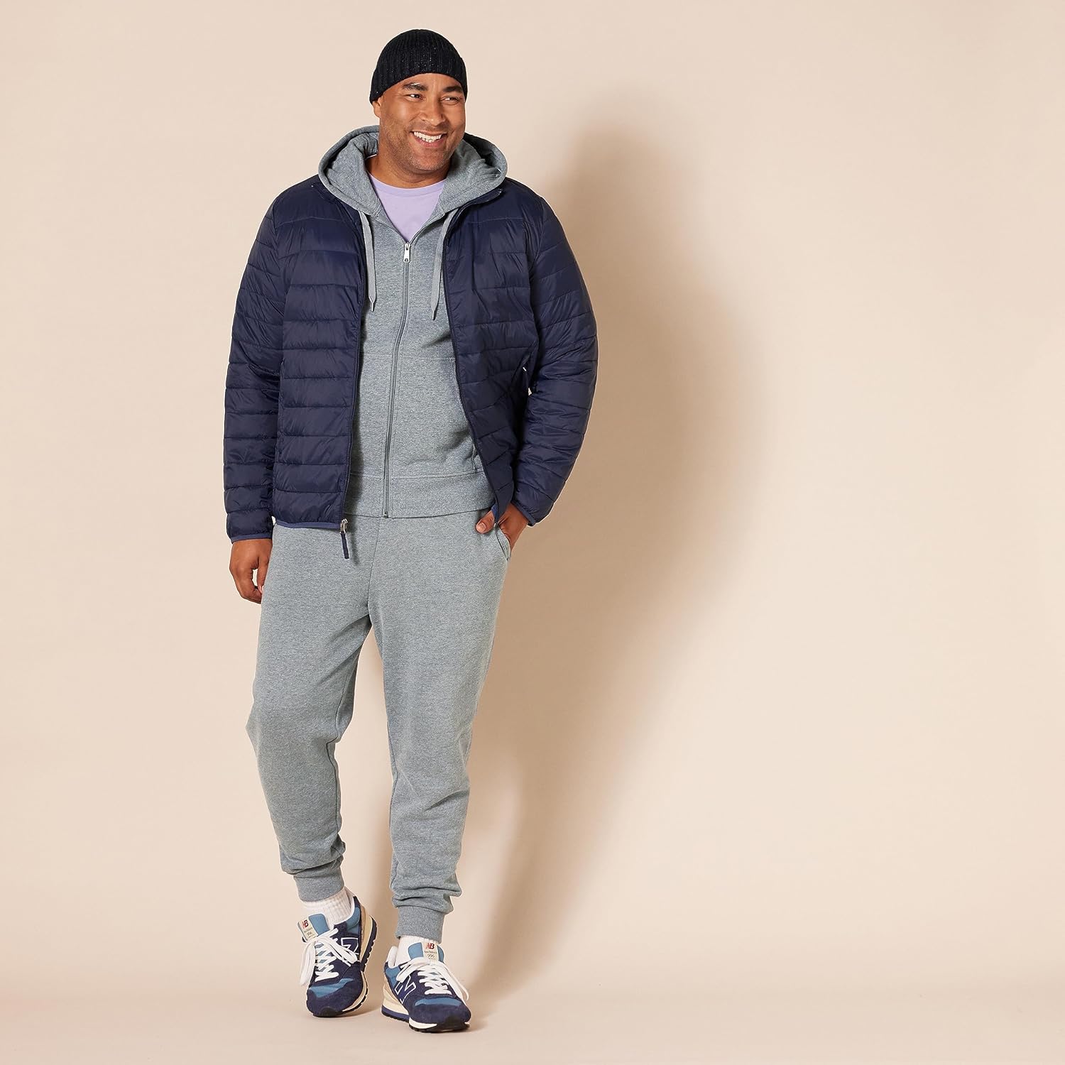 Essentials Men's Full-Zip Fleece Hoodie (Available in Big & Tall)