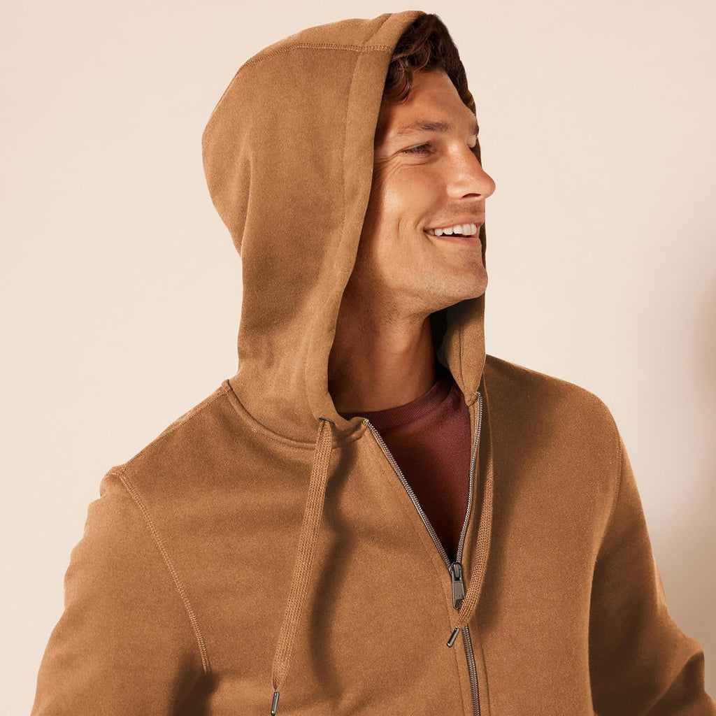 Essentials Men's Full-Zip Fleece Hoodie (Available in Big & Tall)