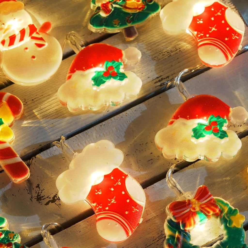 LOLStar Halloween String Lights Decorations, 9.8FT 20 LED Halloween Fairy Lights, Battery Operated (Not Included) with Timer Function and 8 Flashing Modes, Cute Booday Lights 2025 Home Indoor Decor