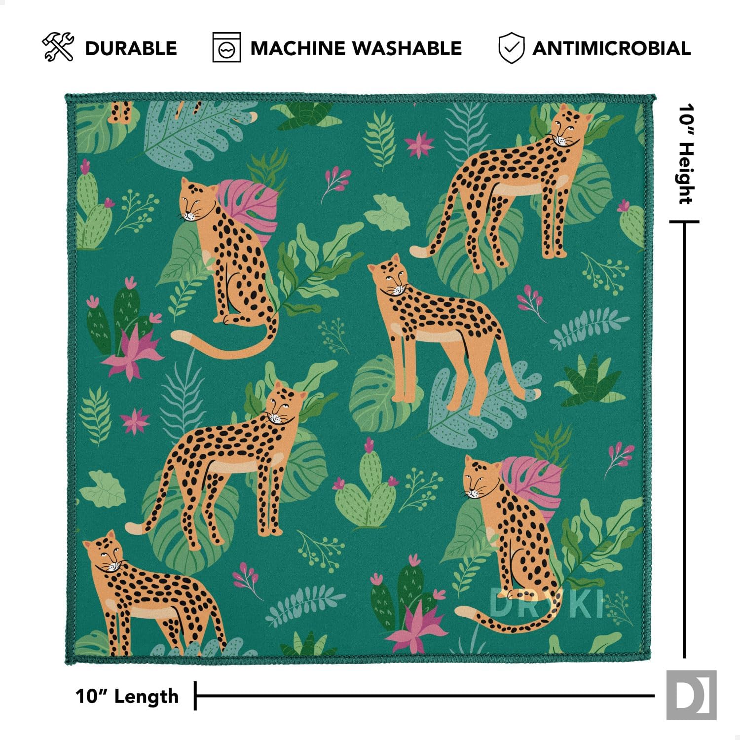 Sweat Absorbing Handkerchiefs - The Original Pocket-Sized Sweat Towels - Quick-Dry Microfiber Sweat Rags for Face, Hands, & Body - Men & Women - Gym, Sports, and Work (Black: 5 Pack)