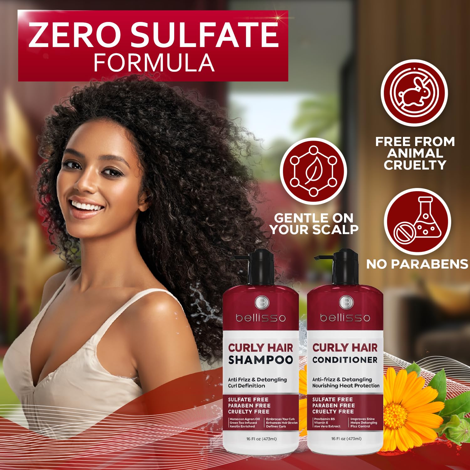 Biotin Shampoo and Conditioner Set - Sulfate and Paraben Free Treatment for Men and Women - Hair Thickening Volumizing Products to Help Boost Thinning Hair with Added Keratin