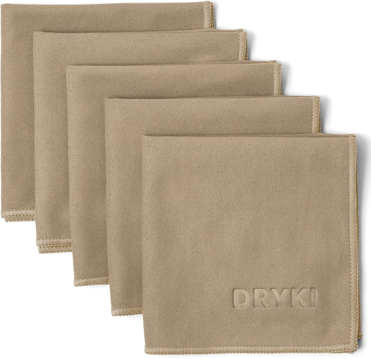 Sweat Absorbing Handkerchiefs - The Original Pocket-Sized Sweat Towels - Quick-Dry Microfiber Sweat Rags for Face, Hands, & Body - Men & Women - Gym, Sports, and Work (Black: 5 Pack)