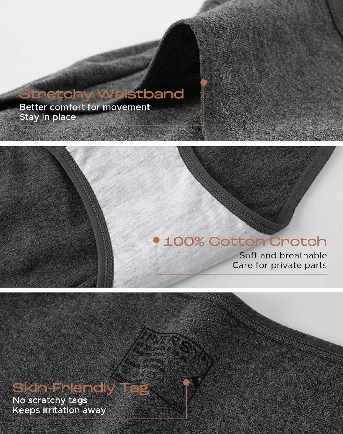 INNERSY Womens Underwear Cotton Hipster Panties Regular & Plus Size 6-Pack