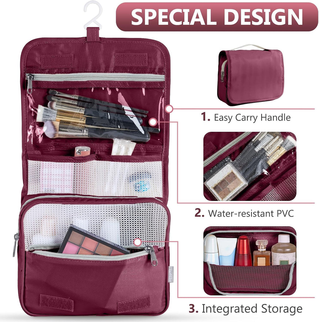 10 Set/8 Set Packing Cubes for Travel, Gifts for Women Mom,Anti-Tearing Suitcase Organizer for Luggage with Shoe & Hanging Toiletry Bag,OlarHike Vacation Essentials & Accessories for Cruise Ship,Cream