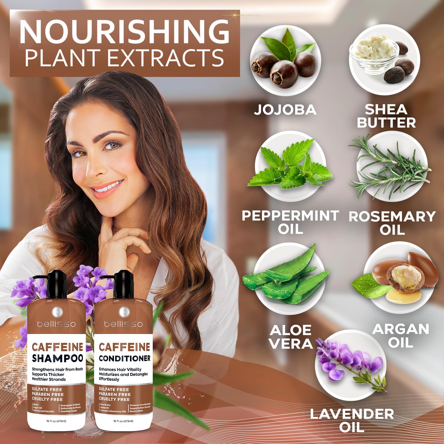 Biotin Shampoo and Conditioner Set - Sulfate and Paraben Free Treatment for Men and Women - Hair Thickening Volumizing Products to Help Boost Thinning Hair with Added Keratin