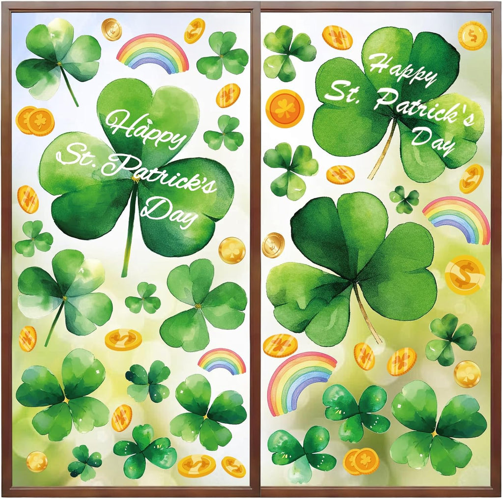 Pink Halloween Window Clings Decor, Cute Window Stickers Decoration, Ghost Bat Pumpkin Decals for Home Classroom Kids Rooms, 9 Sheets