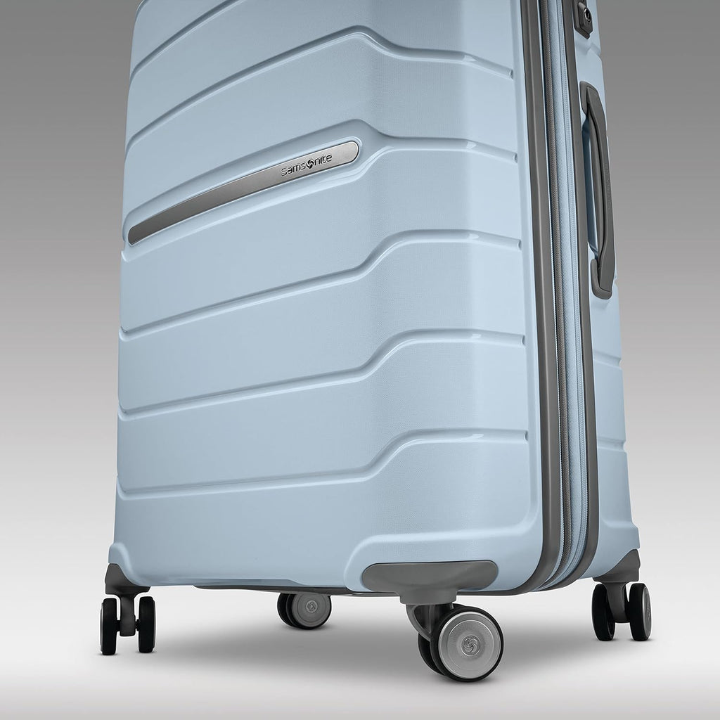 Samsonite Freeform Hardside Carry-On Luggage with Spinner Wheels - Hardshell Suitcase - TSA, Airline-Approved - Expandable Hard Shell, Smooth Rolling Wheels for Lightweight Travel - Navy