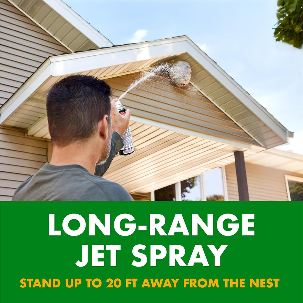 Spectracide Wasp, Hornet & Yellowjacket Trap, Hanging Wasp & Hornet Trap with a Quick-Drown Formula That Submerges & Kills Insects, 1 Count