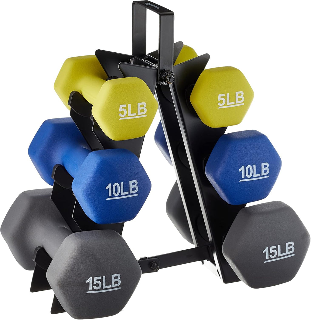 Basics Neoprene Dumbbell Hand Weights for Exercise and Muscle Toning