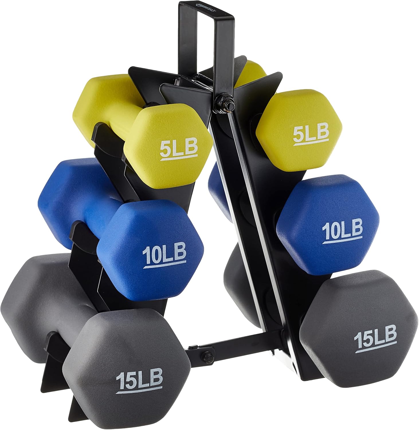 Basics Neoprene Dumbbell Hand Weights for Exercise and Muscle Toning