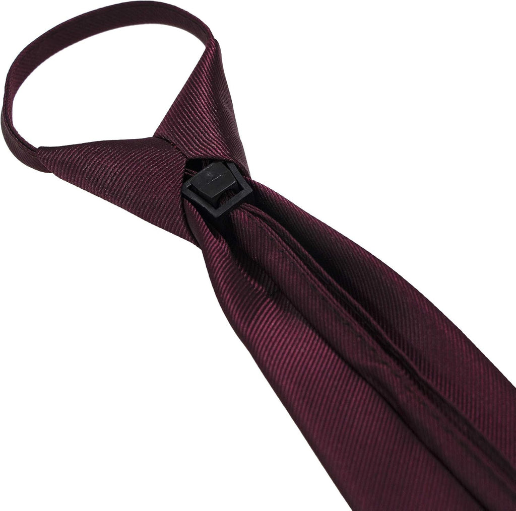 JEMYGINS 3.15“Solid Color Pre-tied Adjustable Necktie for Business and Wedding