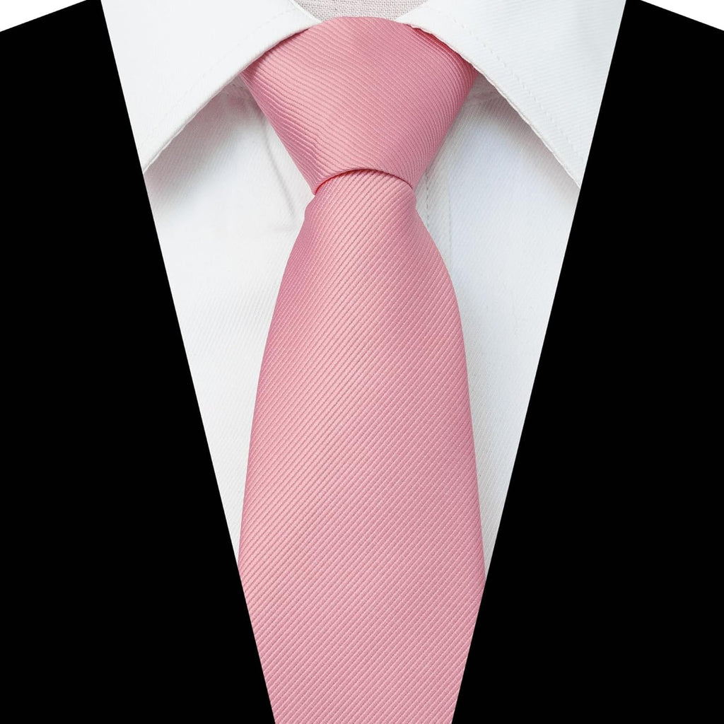 JEMYGINS 3.15“Solid Color Pre-tied Adjustable Necktie for Business and Wedding