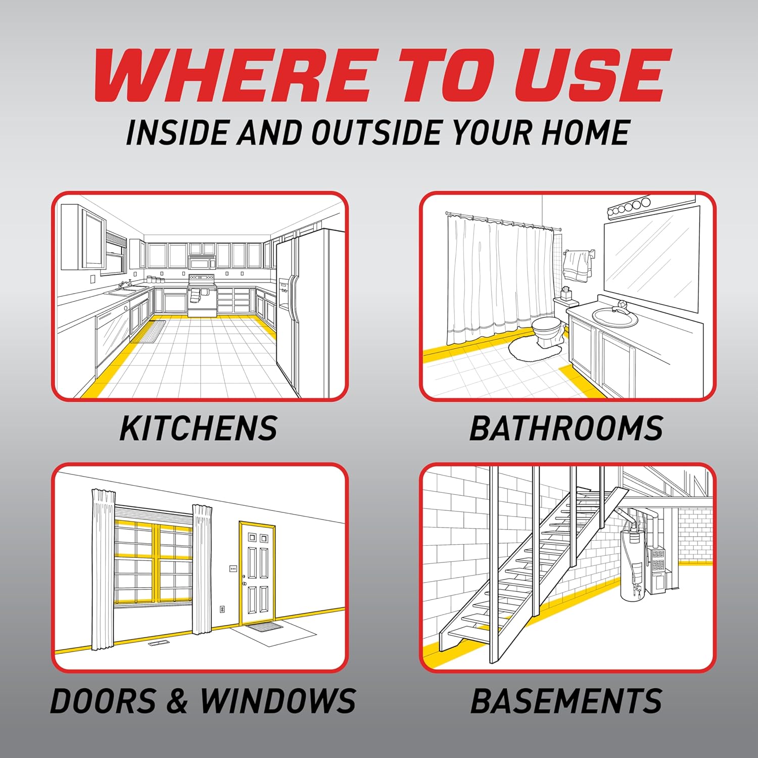Ortho Home Defense Max Indoor Insect Barrier with Extended Reach Comfort Wand, Kills Ants, Roaches, Spiders, Fleas and Ticks, 1 gal.