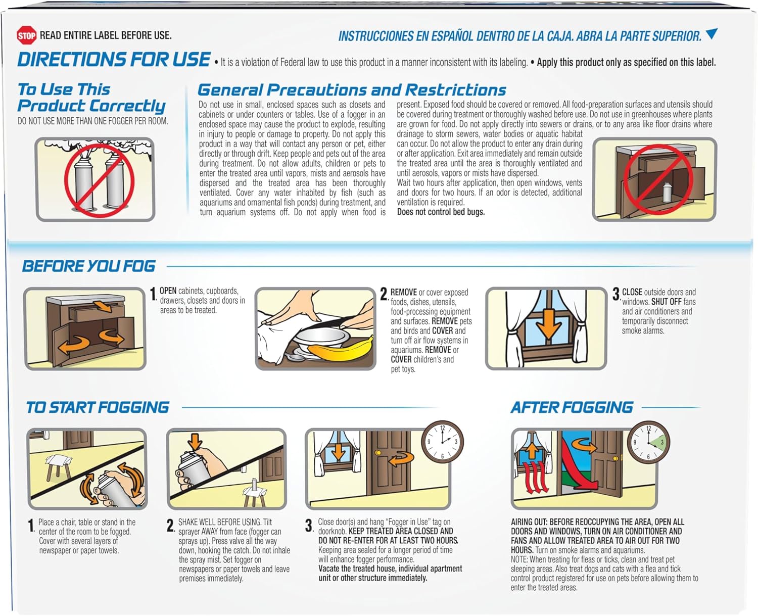 Hot Shot Fogger With Odor Neutralizer 6 Count-2 Ounce Cans (2 Pack), Controls Heavy Insect Infestations