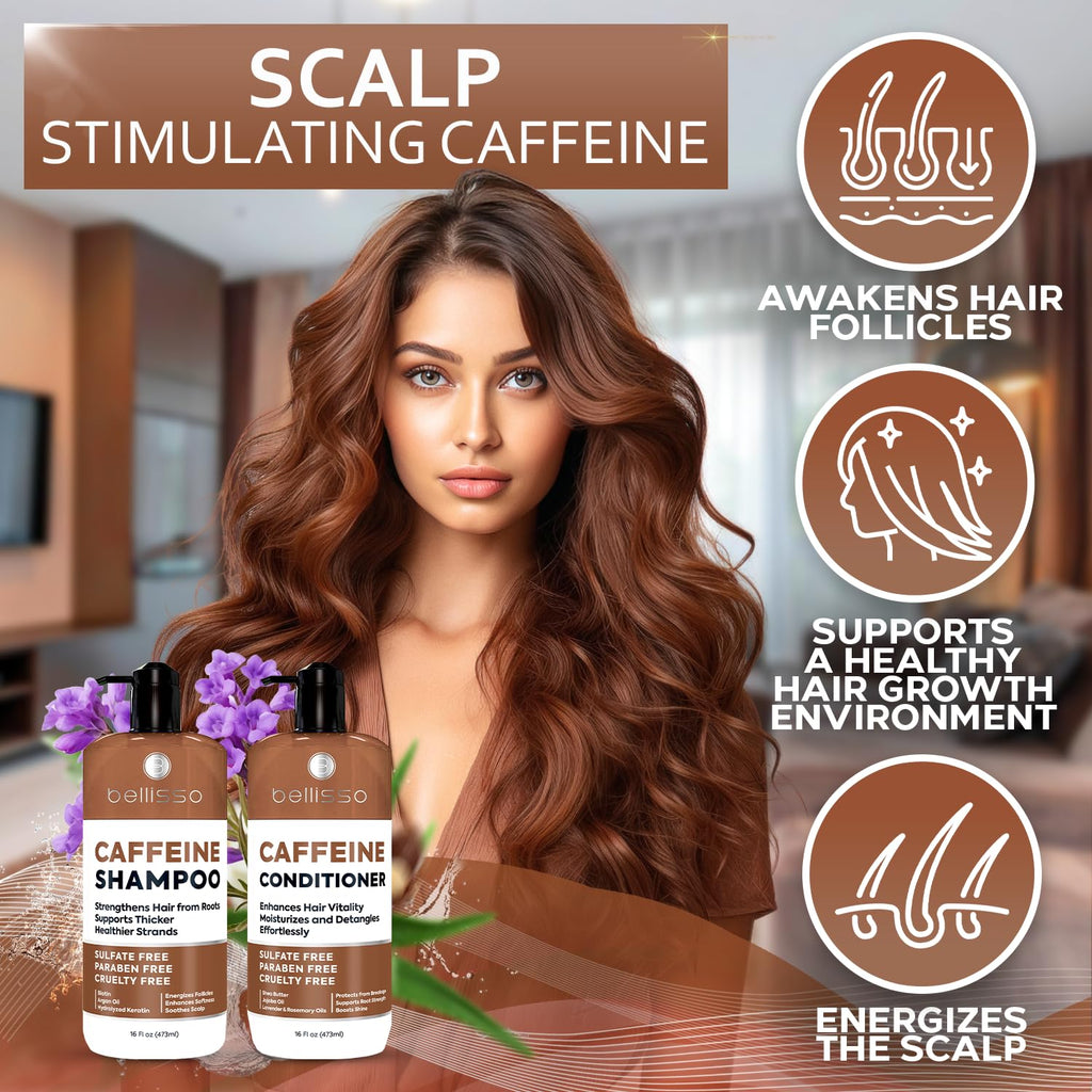 Biotin Shampoo and Conditioner Set - Sulfate and Paraben Free Treatment for Men and Women - Hair Thickening Volumizing Products to Help Boost Thinning Hair with Added Keratin