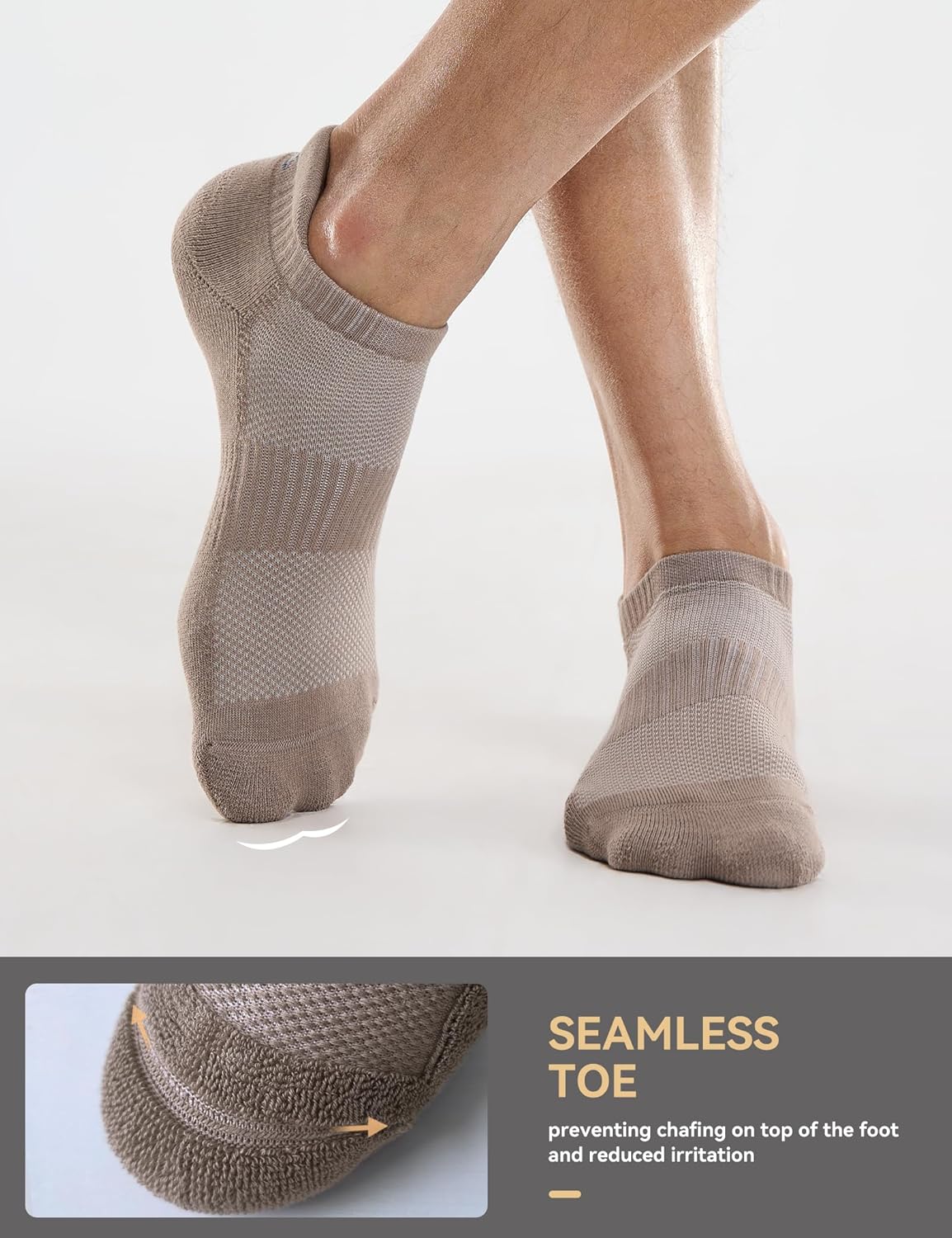 CS CELERSPORT 6 Pairs Ankle Athletic Running Socks Low Cut Sports Tab Socks for Men and Women