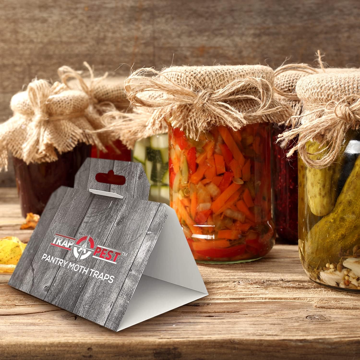 8 Pack Pantry Moth Traps- Safe and Effective for Food and Cupboard- Glue Traps with Pheromones for Pantry Moths