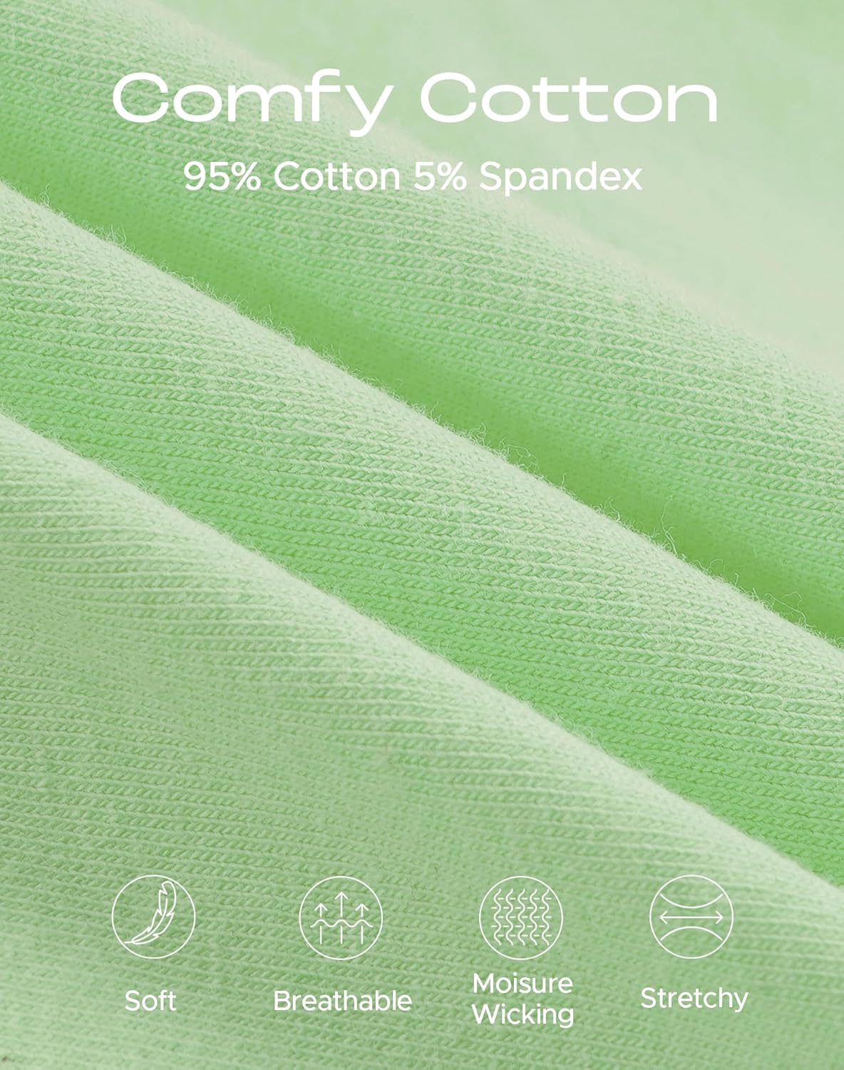 INNERSY Womens Underwear Cotton Hipster Panties Regular & Plus Size 6-Pack