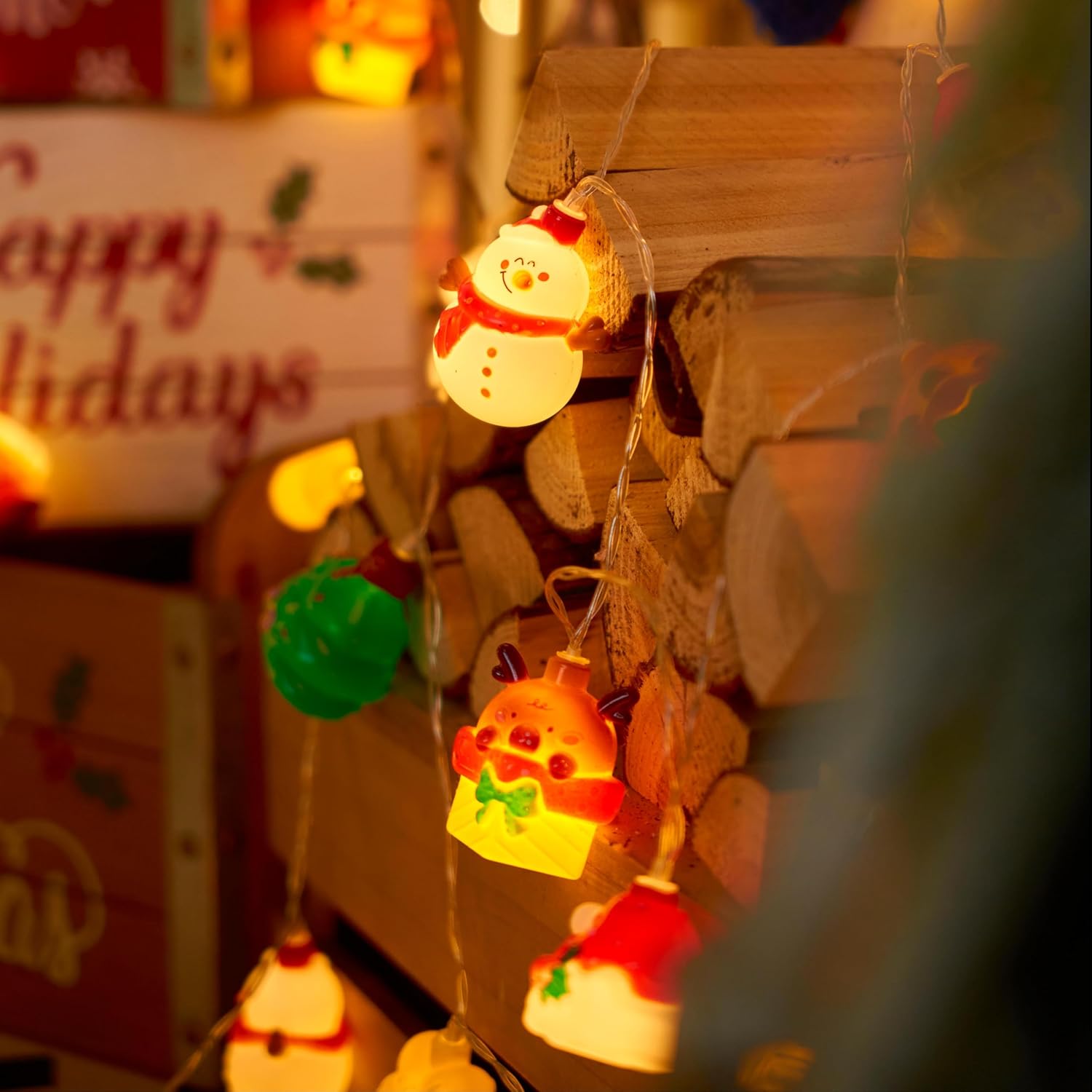 LOLStar Halloween String Lights Decorations, 9.8FT 20 LED Halloween Fairy Lights, Battery Operated (Not Included) with Timer Function and 8 Flashing Modes, Cute Booday Lights 2025 Home Indoor Decor