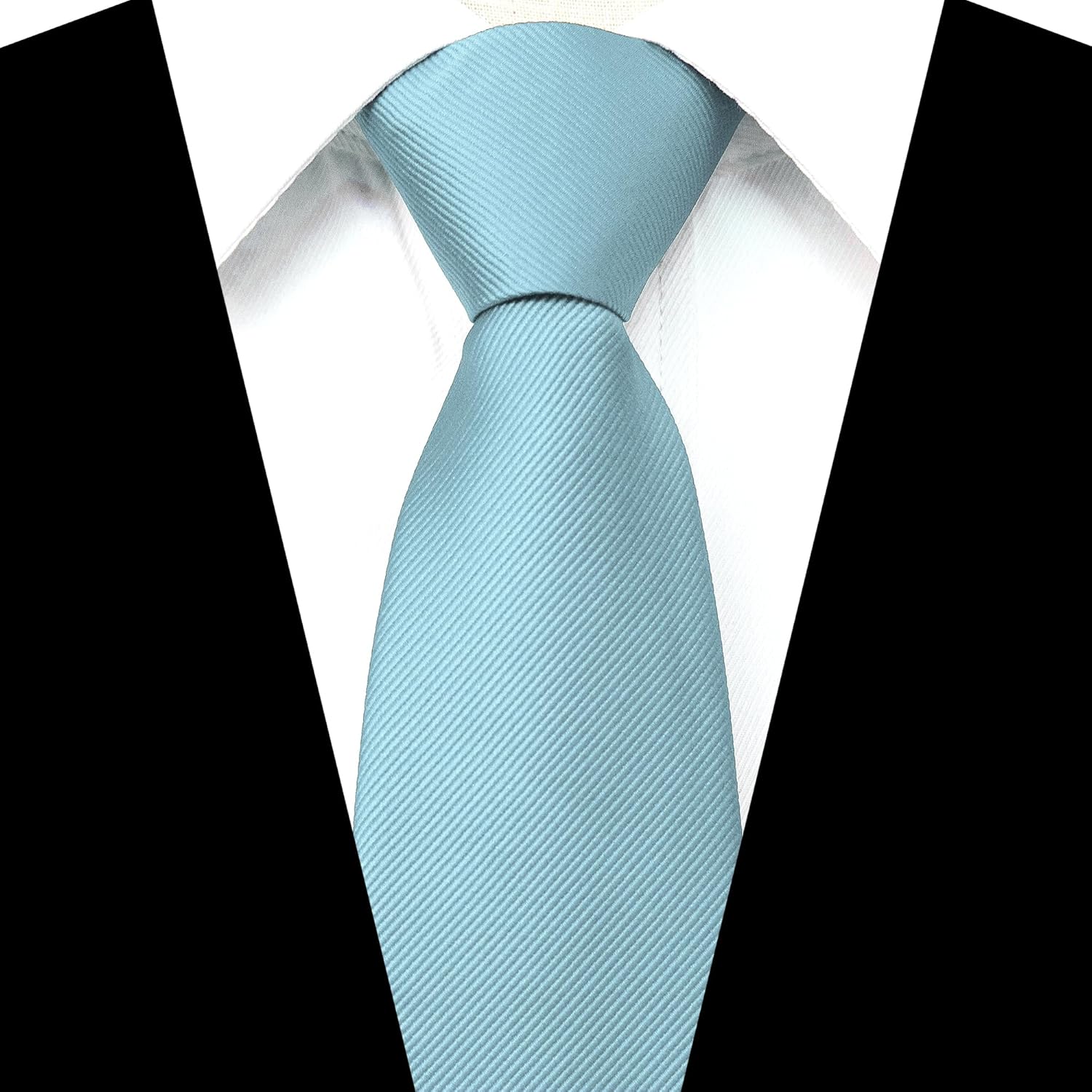 JEMYGINS 3.15“Solid Color Pre-tied Adjustable Necktie for Business and Wedding