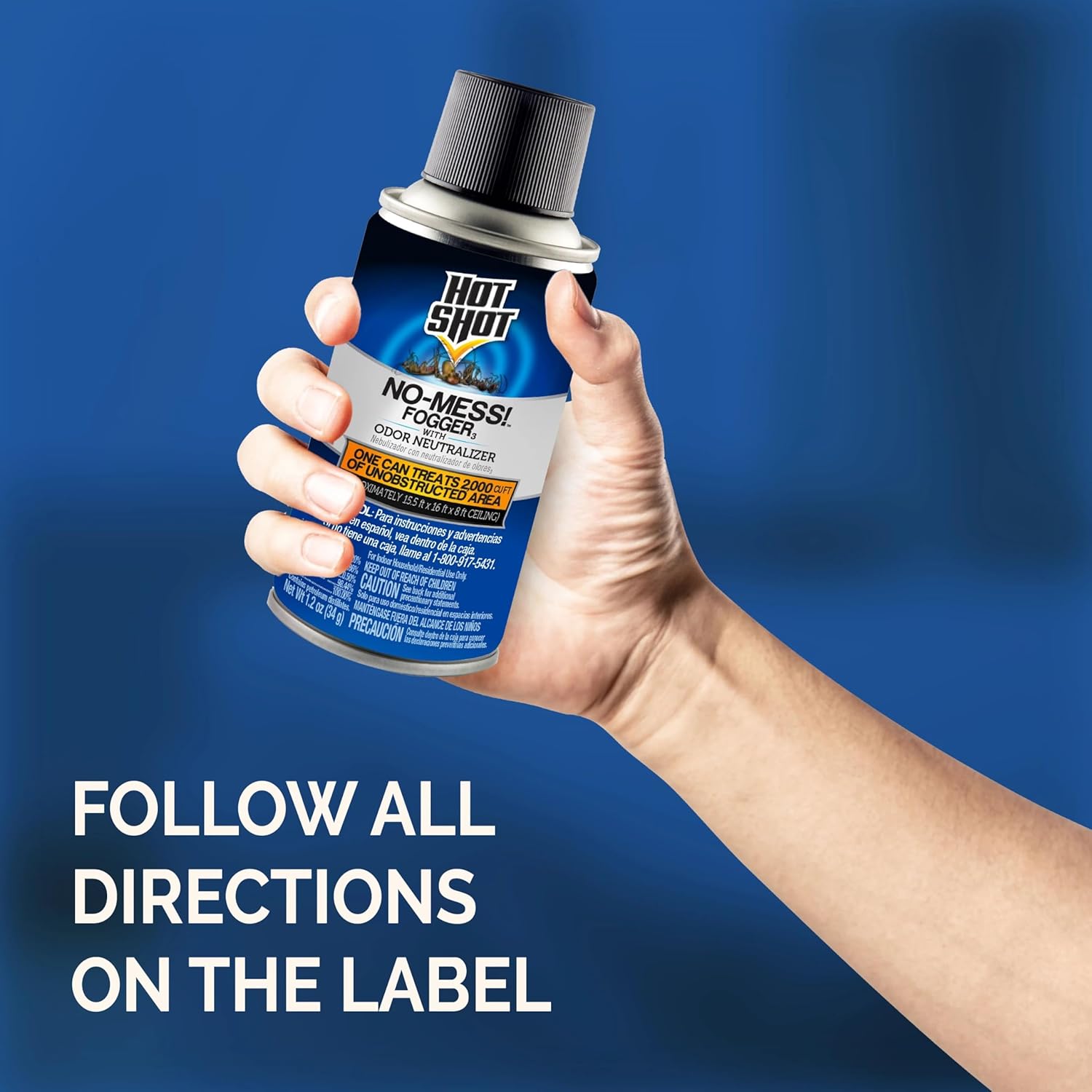 Hot Shot Fogger With Odor Neutralizer 6 Count-2 Ounce Cans (2 Pack), Controls Heavy Insect Infestations