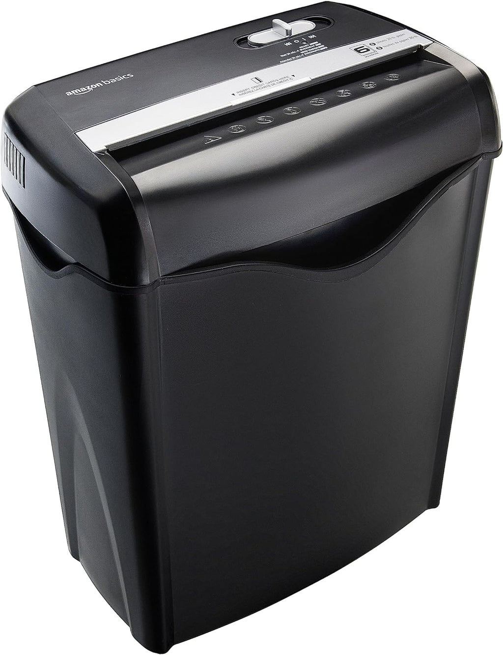 Basics 8-Sheet Cross Cut Paper Shredder and Credit Card Shredder - Black