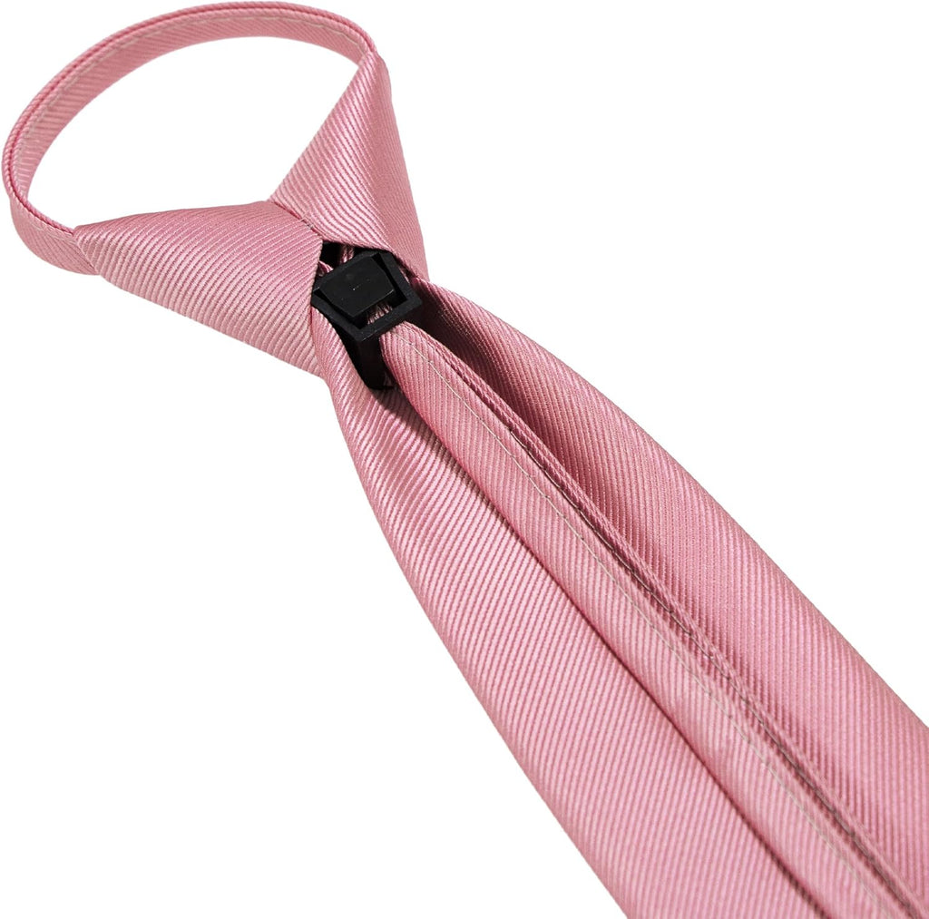 JEMYGINS 3.15“Solid Color Pre-tied Adjustable Necktie for Business and Wedding