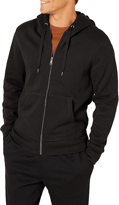 Essentials Men's Full-Zip Fleece Hoodie (Available in Big & Tall)