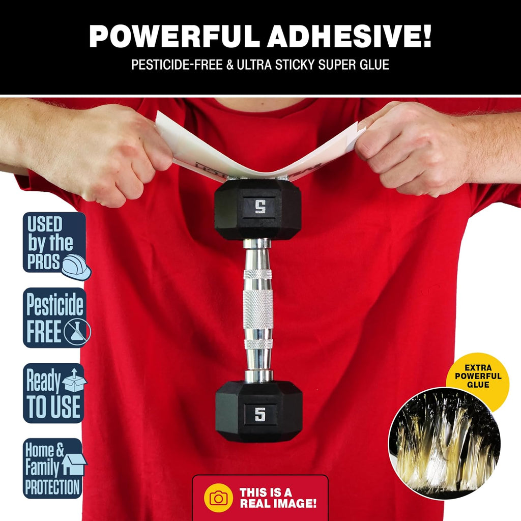 Catchmaster Max-Catch Mouse & Insect Glue Trap 36pk, Mouse Traps Indoor for Home, Sticky Pest Control Adhesive Tray for Catching Bugs, Rats & Rodents, Bulk Classic Glue Boards