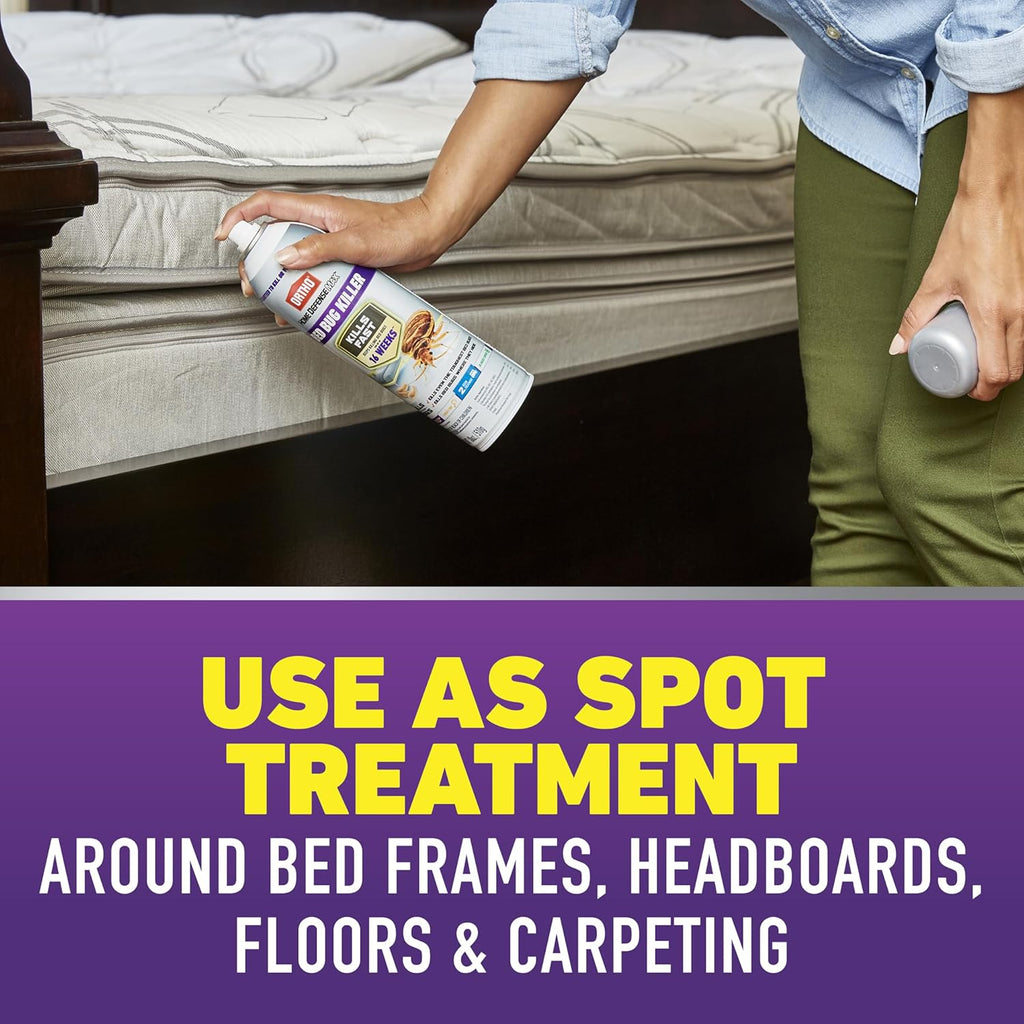 Ortho Home Defense Max Bed Bug, Flea and Tick Killer with Comfort Wand, Bed Bug Spray, Kills Bed Bug Eggs, Fleas and Ticks, 1 gal.