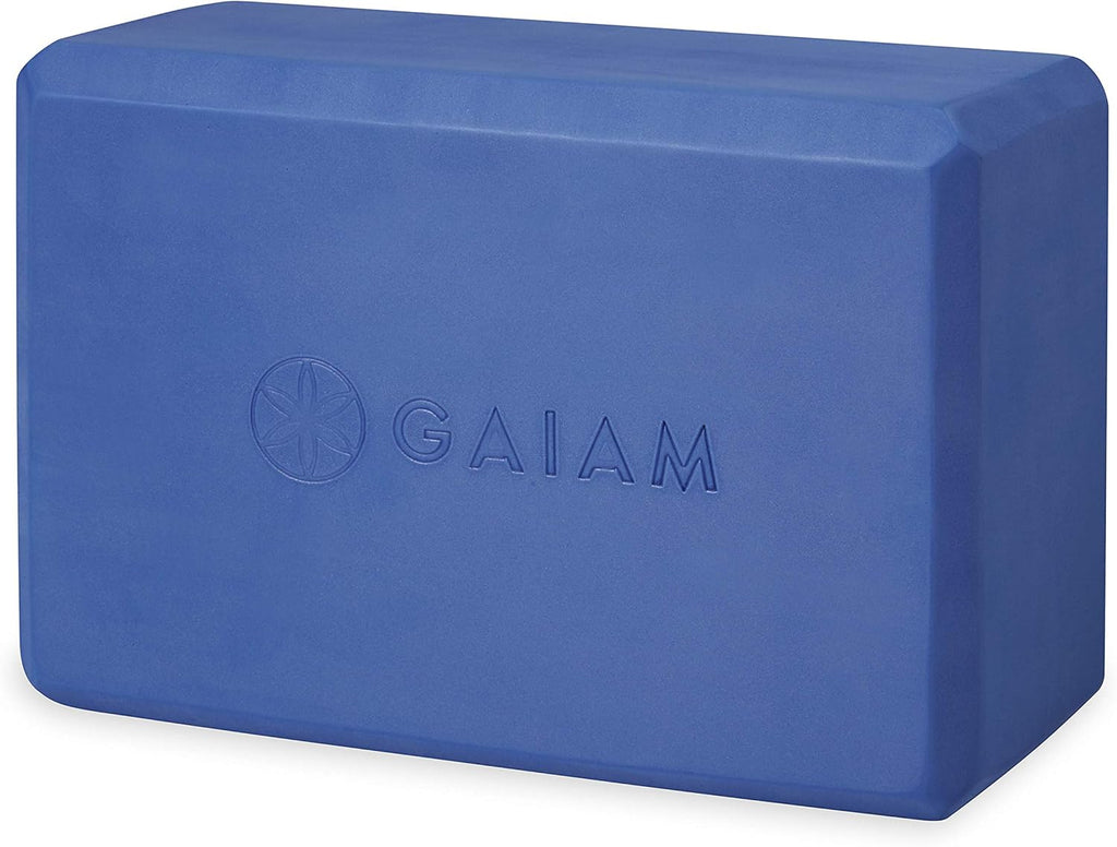 Gaiam Yoga Block - Supportive Latex-Free Eva Foam - Soft Non-Slip Surface with Beveled Edges for Yoga, Pilates, Meditation - Yoga Accessories for Stability, Balance, Deepen Stretches